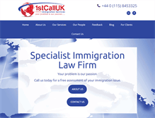 Tablet Screenshot of 1stcalluk.com